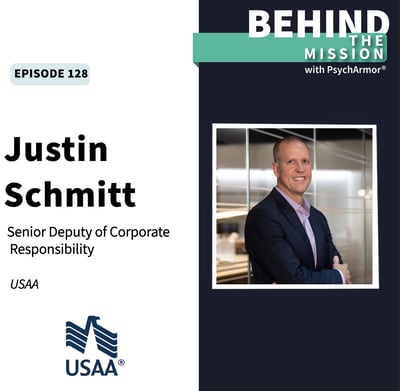 BTM128 - Justin Schmitt - Suicide Prevention with USAA and Face the Fight